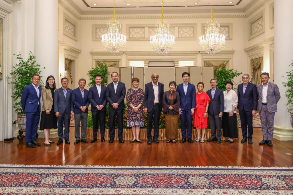 Strategic donors alongside SBF and SBF Foundation Directors, together with President Tharman Shanmugaratnam (centre) and Ms Jane Ittogi at the Corporate Purpose Roundtable hosted by SBF Foundation.
